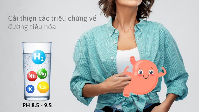 Nước ion kiềm hỗ trợ tiêu hoá